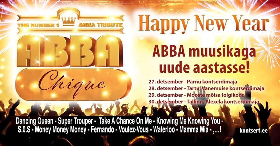 ABBA Chique – Aastalõpukontserdid ”Happy New Year”