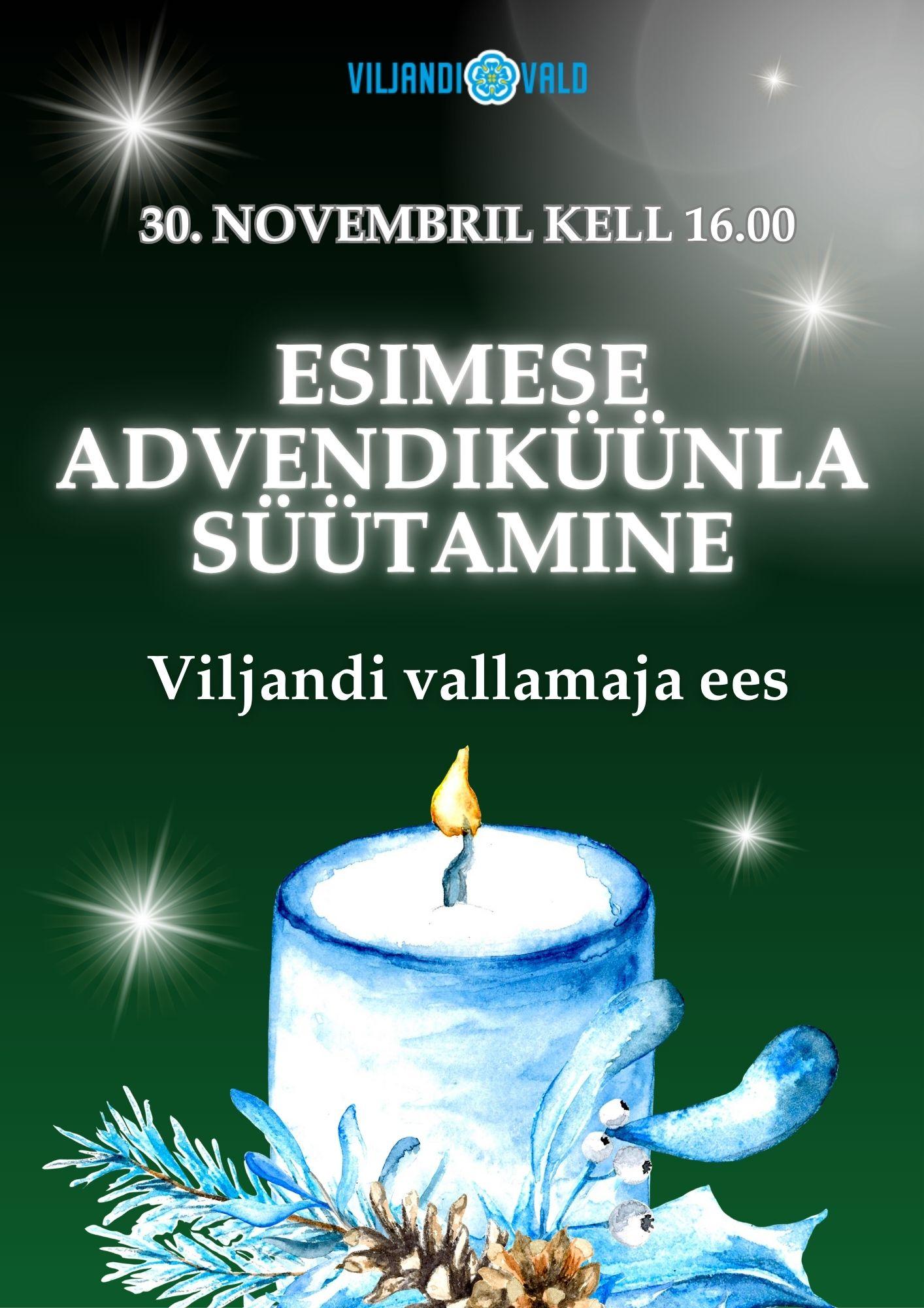 Esimese advendiküünla süütamine