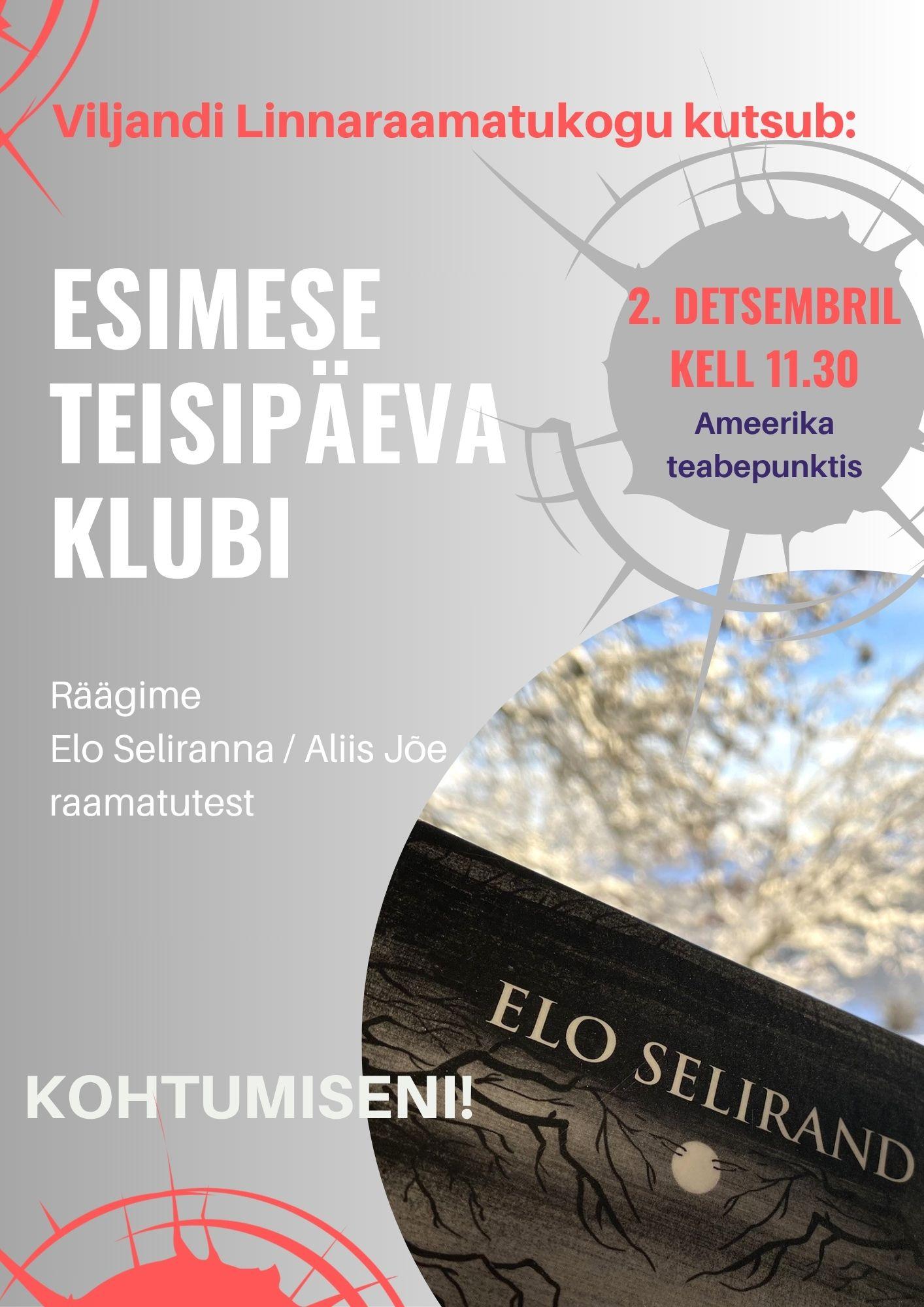 Esimese Teisipäeva Klubi Viljandi Linnaraamatukogus