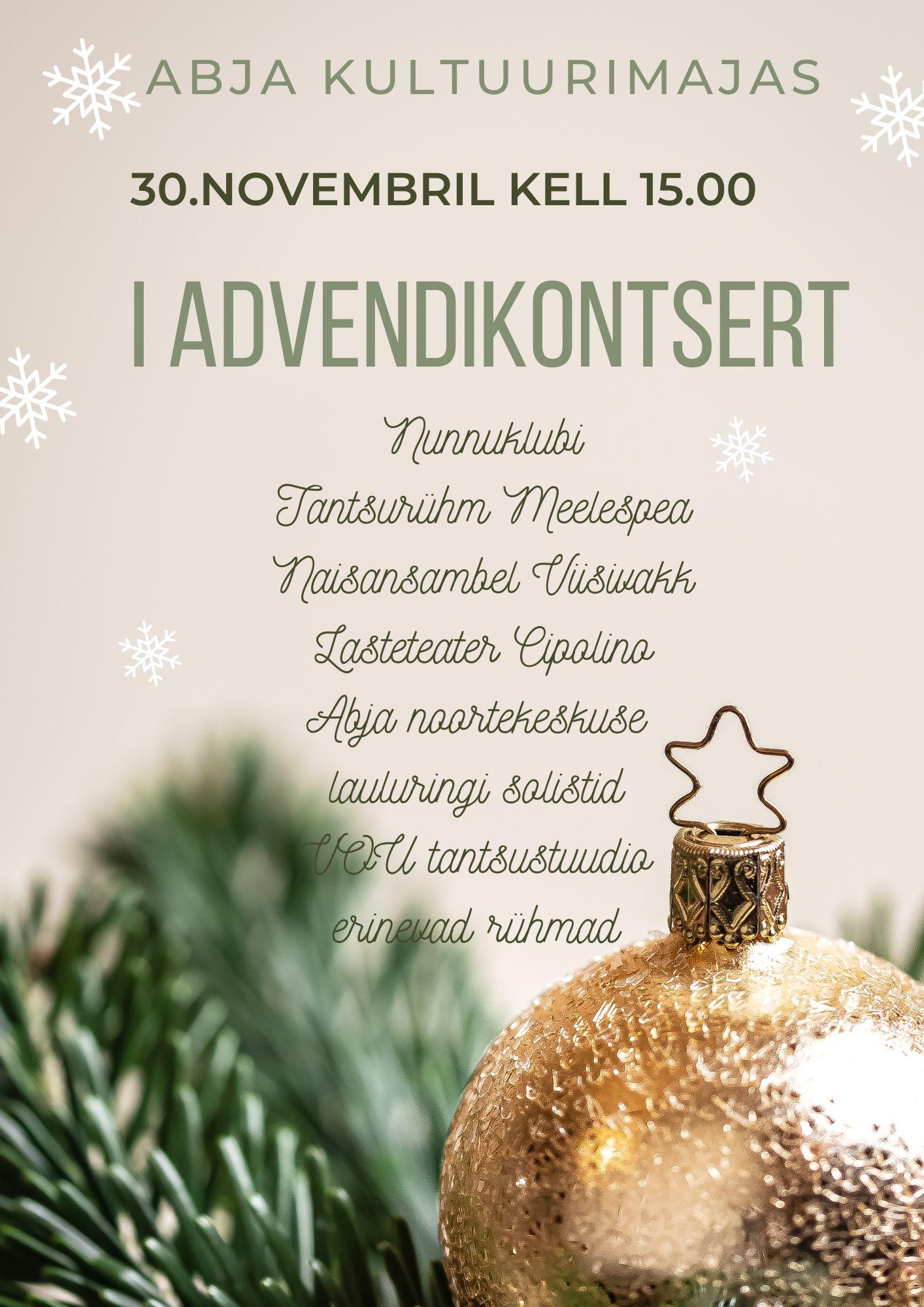 I advendikontsert