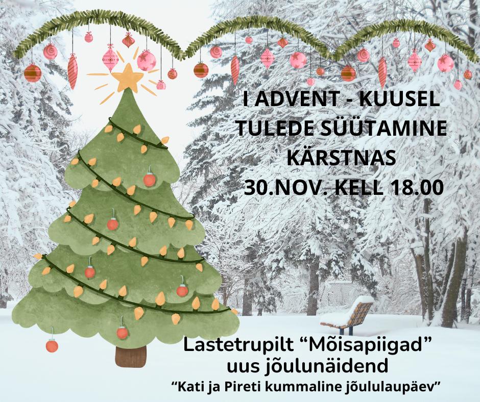 I advent -kuusetulede süütamine