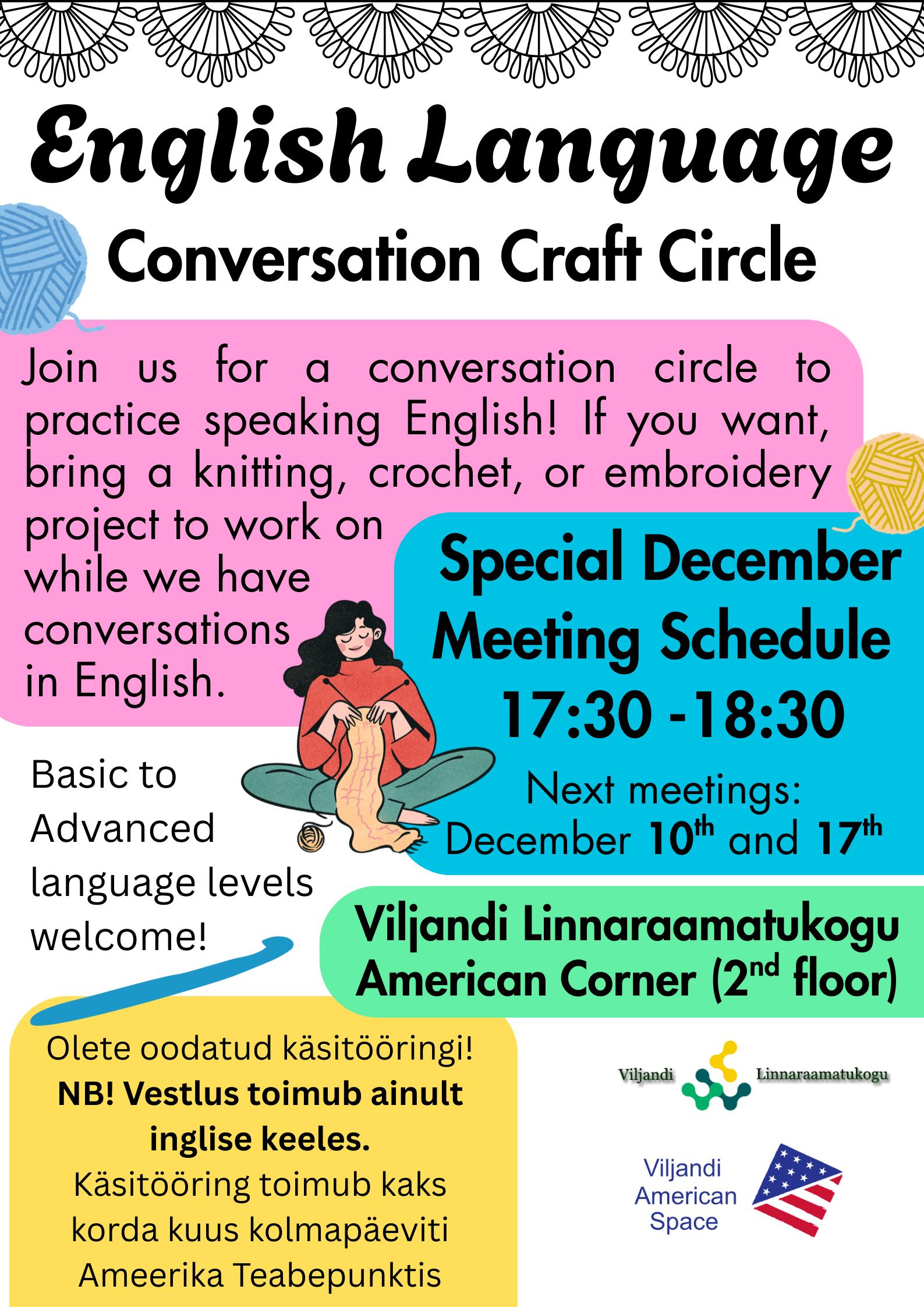 Ingliskeelne käsitööring – English Language Conversation Craft Circle