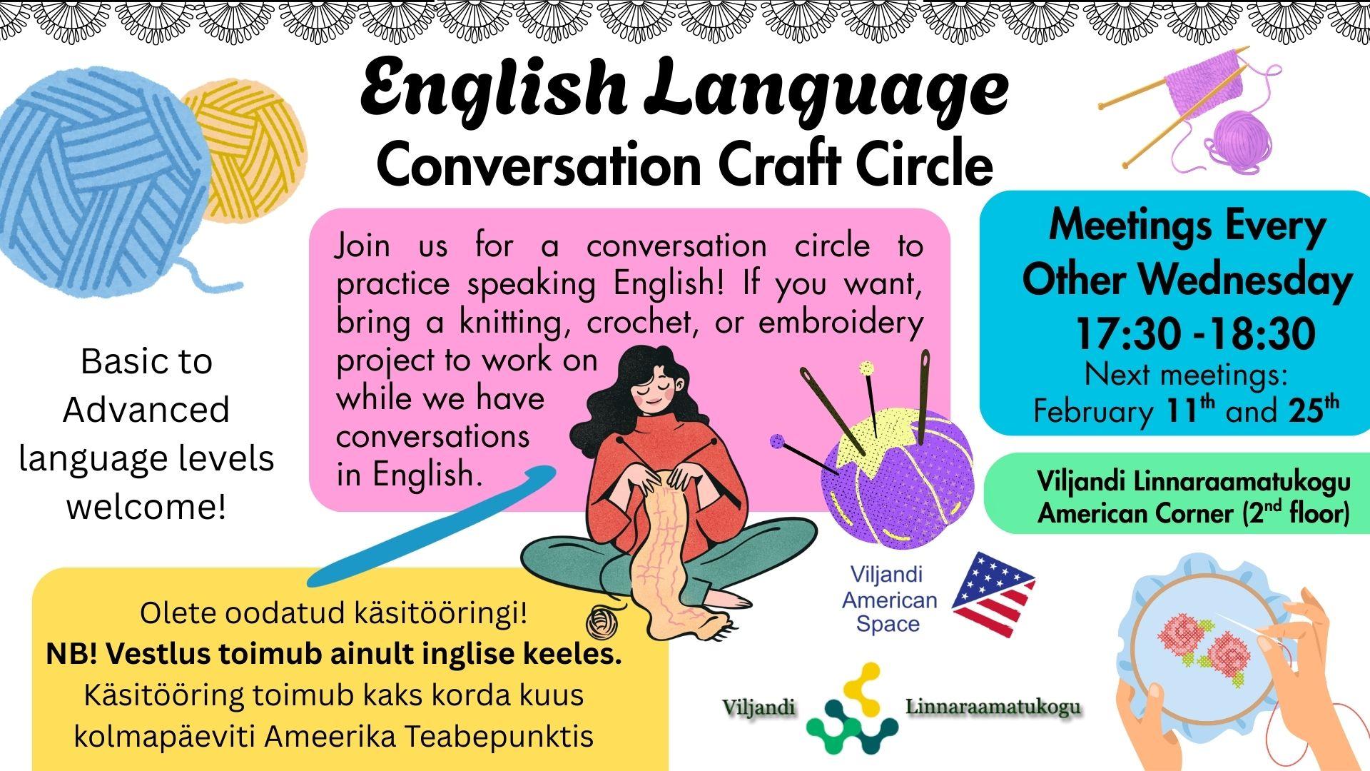Ingliskeelne käsitööring – English Language Conversation Craft Circle