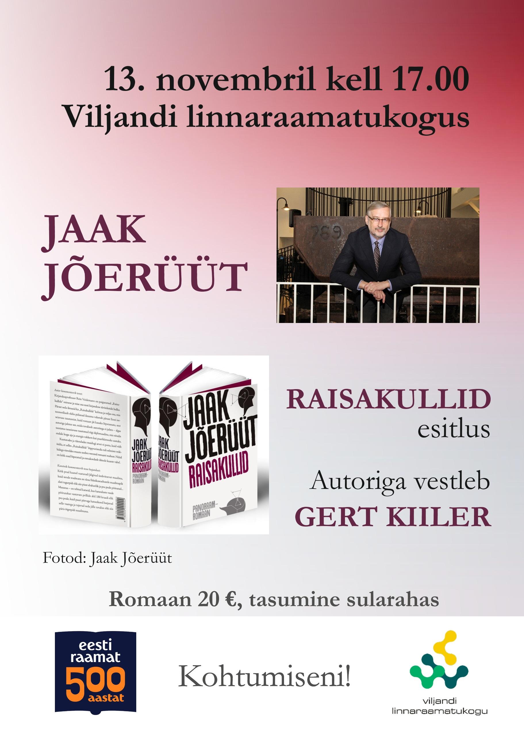 Jaak Jõerüüdi panoraamromaani 