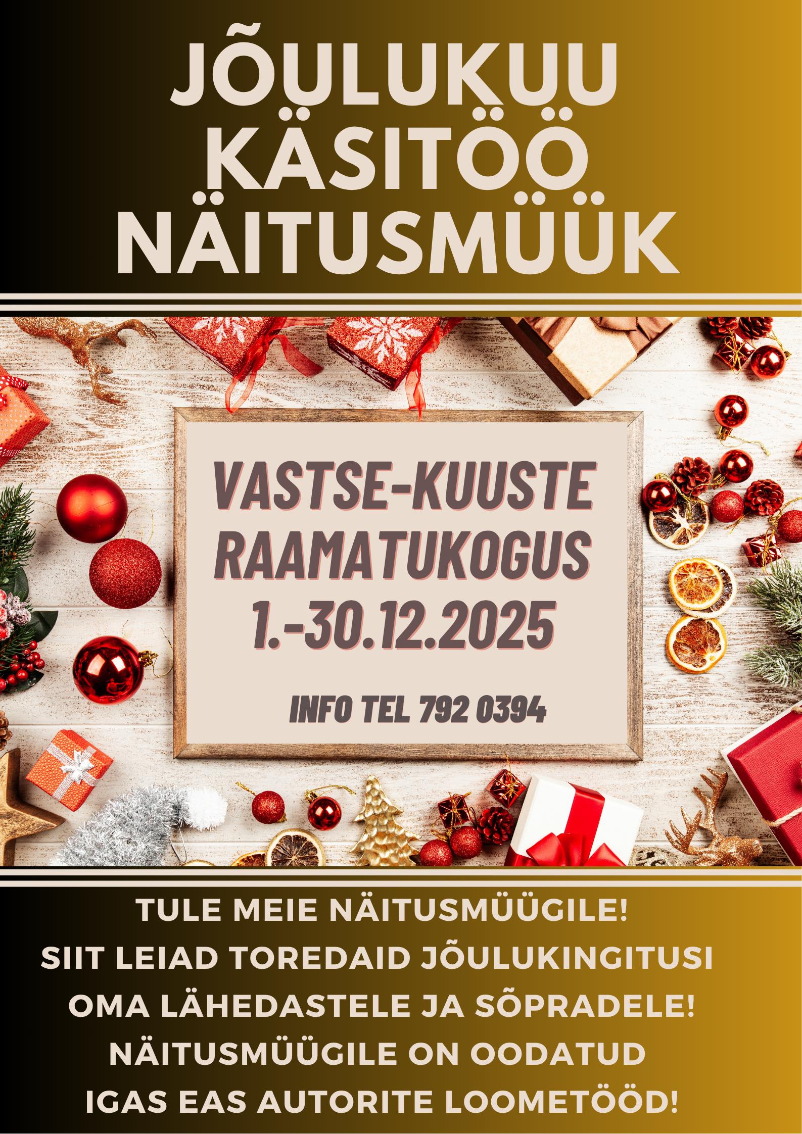 Jõulukuu käsitöö näitusmüük