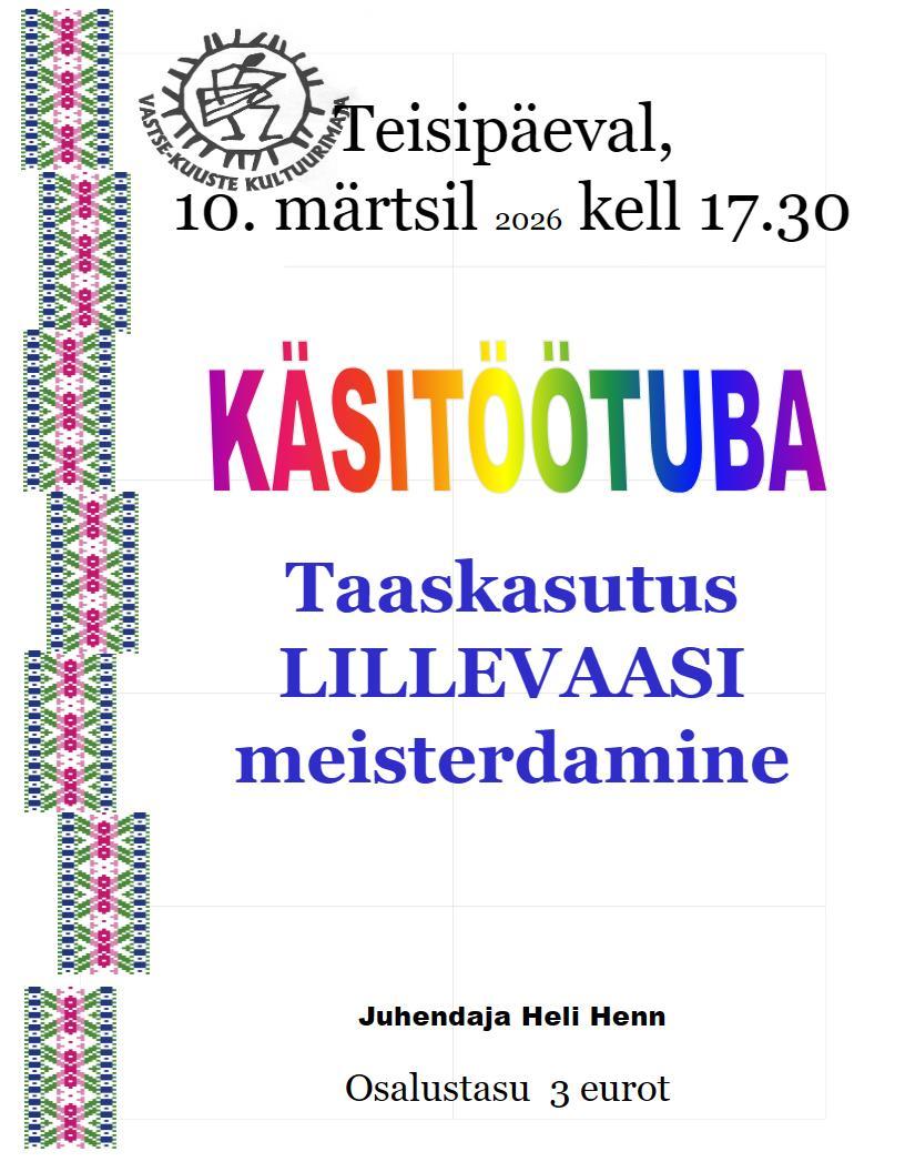 Käsitöötuba.