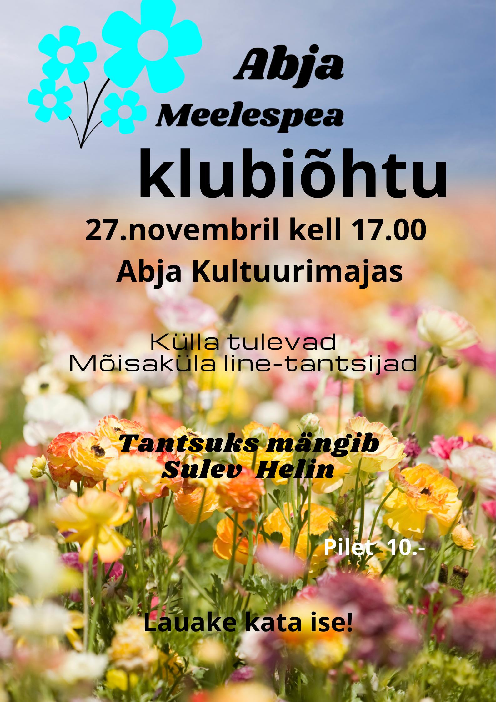 Klubi Meelespea peoõhtu