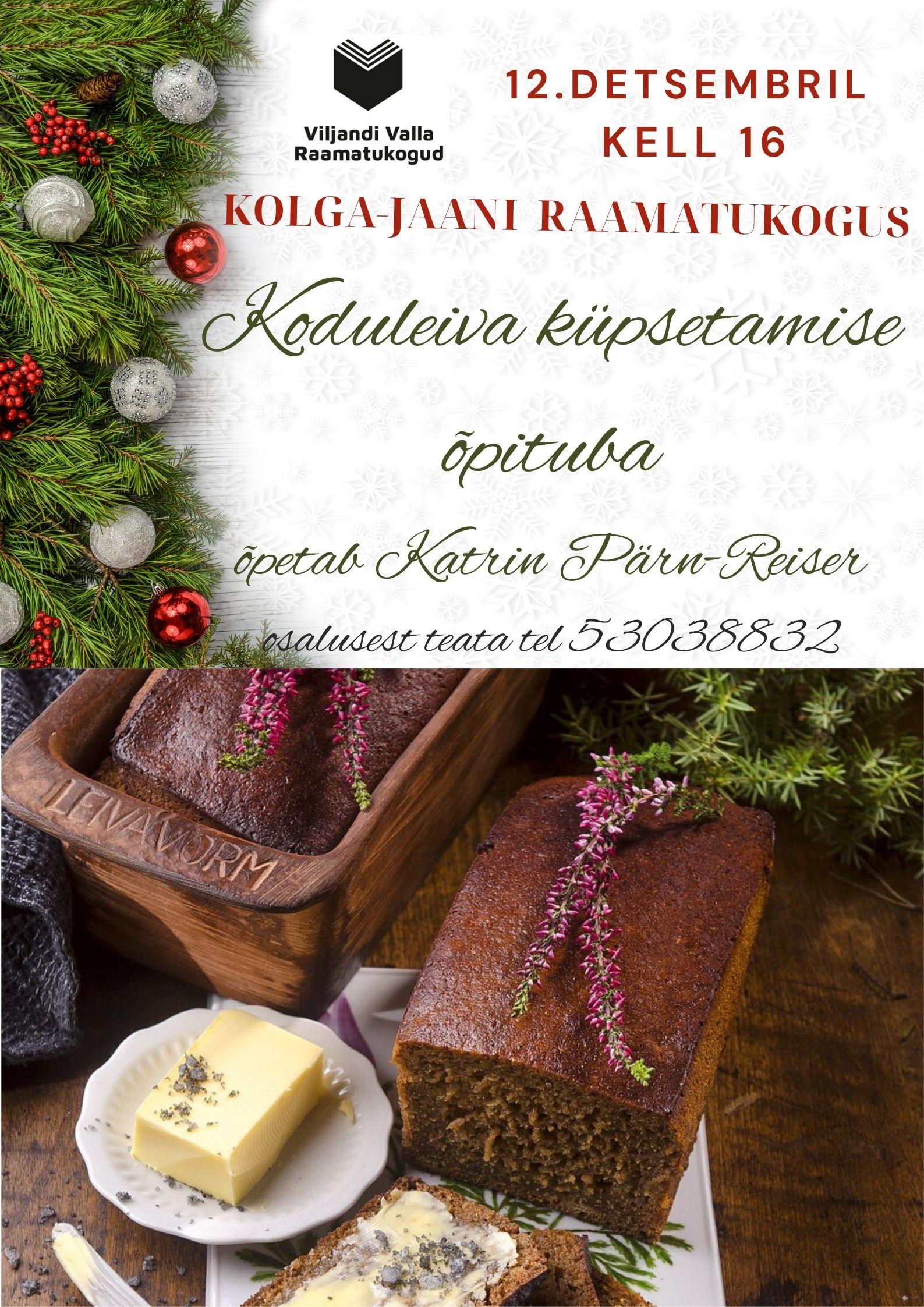 Koduleiva küpsetamise õpituba