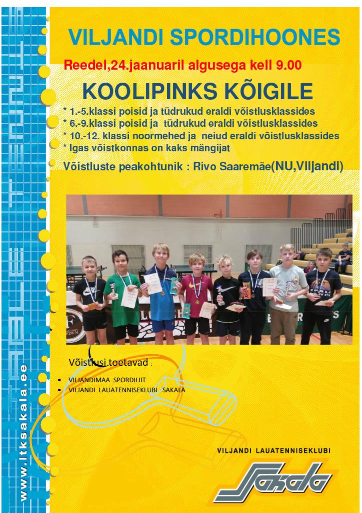 Koolipinks kõigile