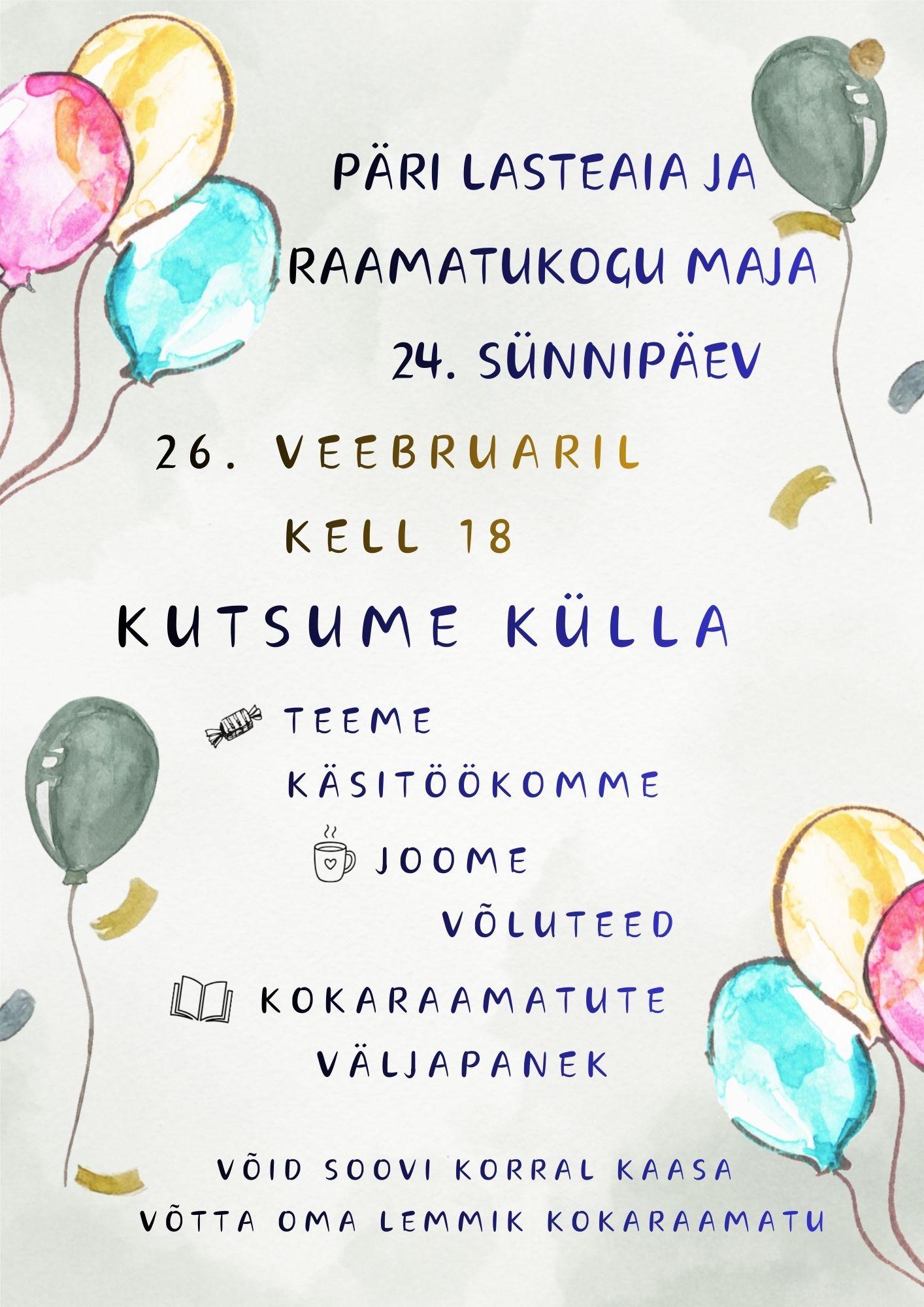 Päri raamatukogu ja lasteaia hoone 24. sünnipäev