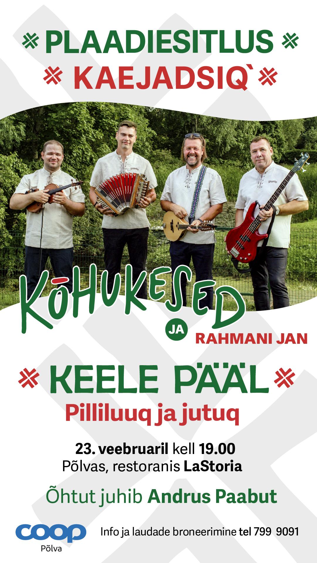 Plaadiesitlus “Kaejadsiq”