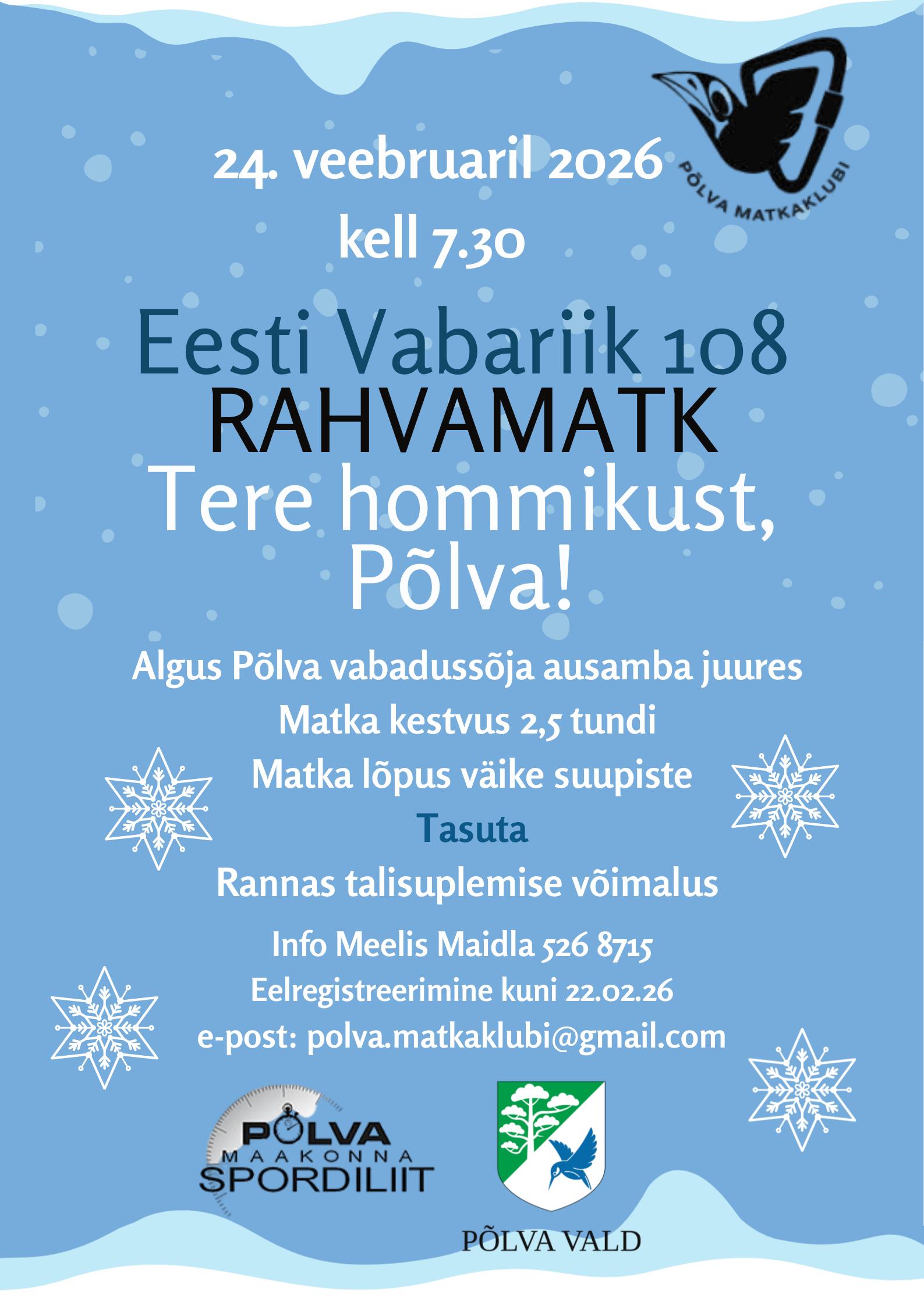 Rahvamatk: Tere hommikust, Põlva!