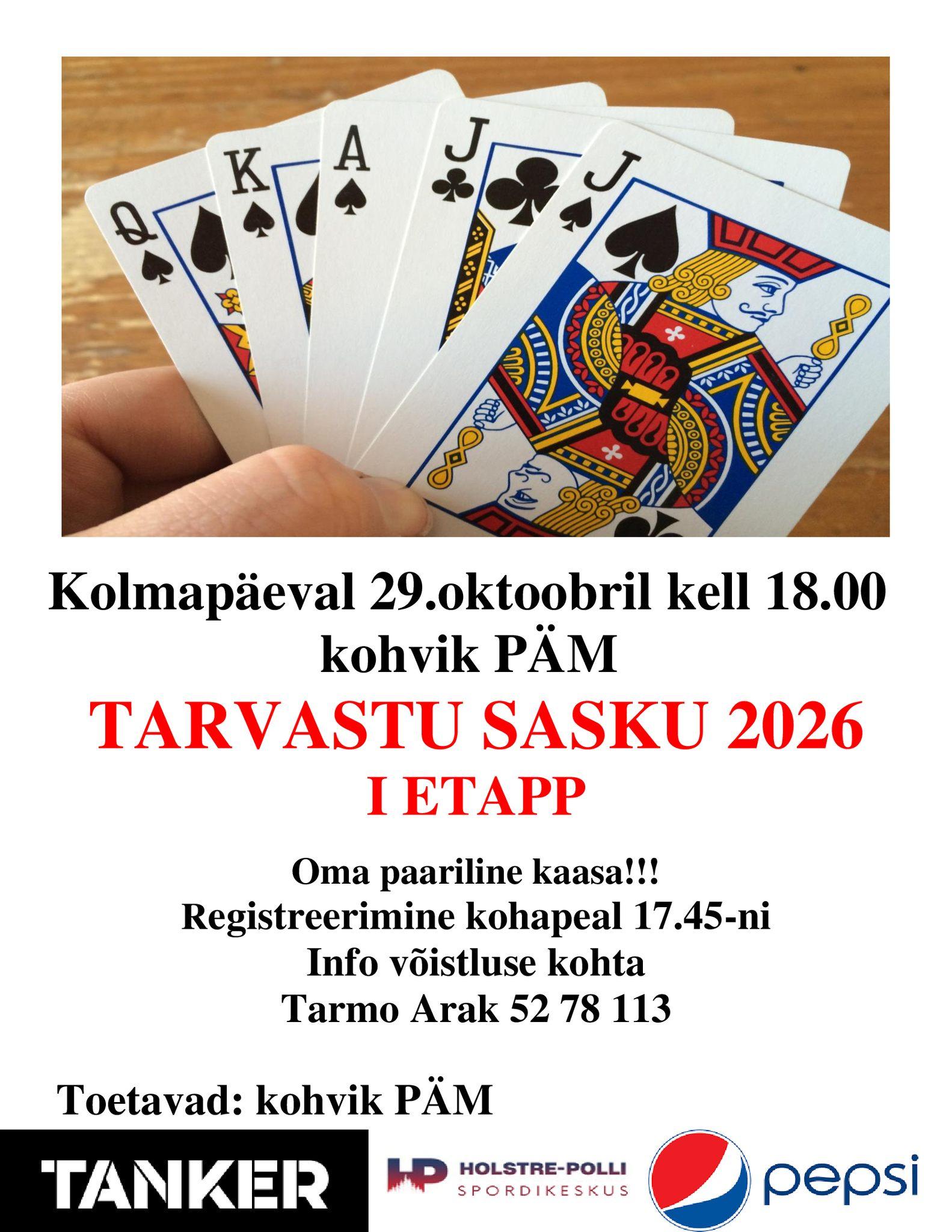Tarvastu sasku 2026 1. etapp