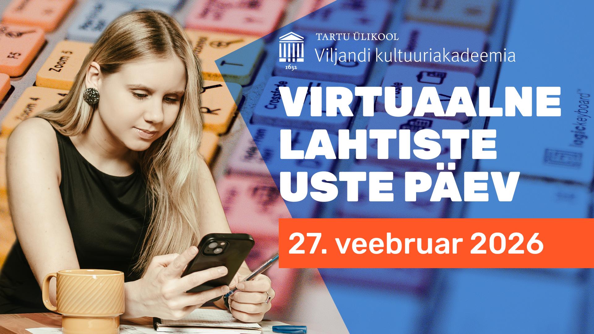 TÜ Viljandi kultuuriakadeemia virtuaalne lahtiste uste päev 2026