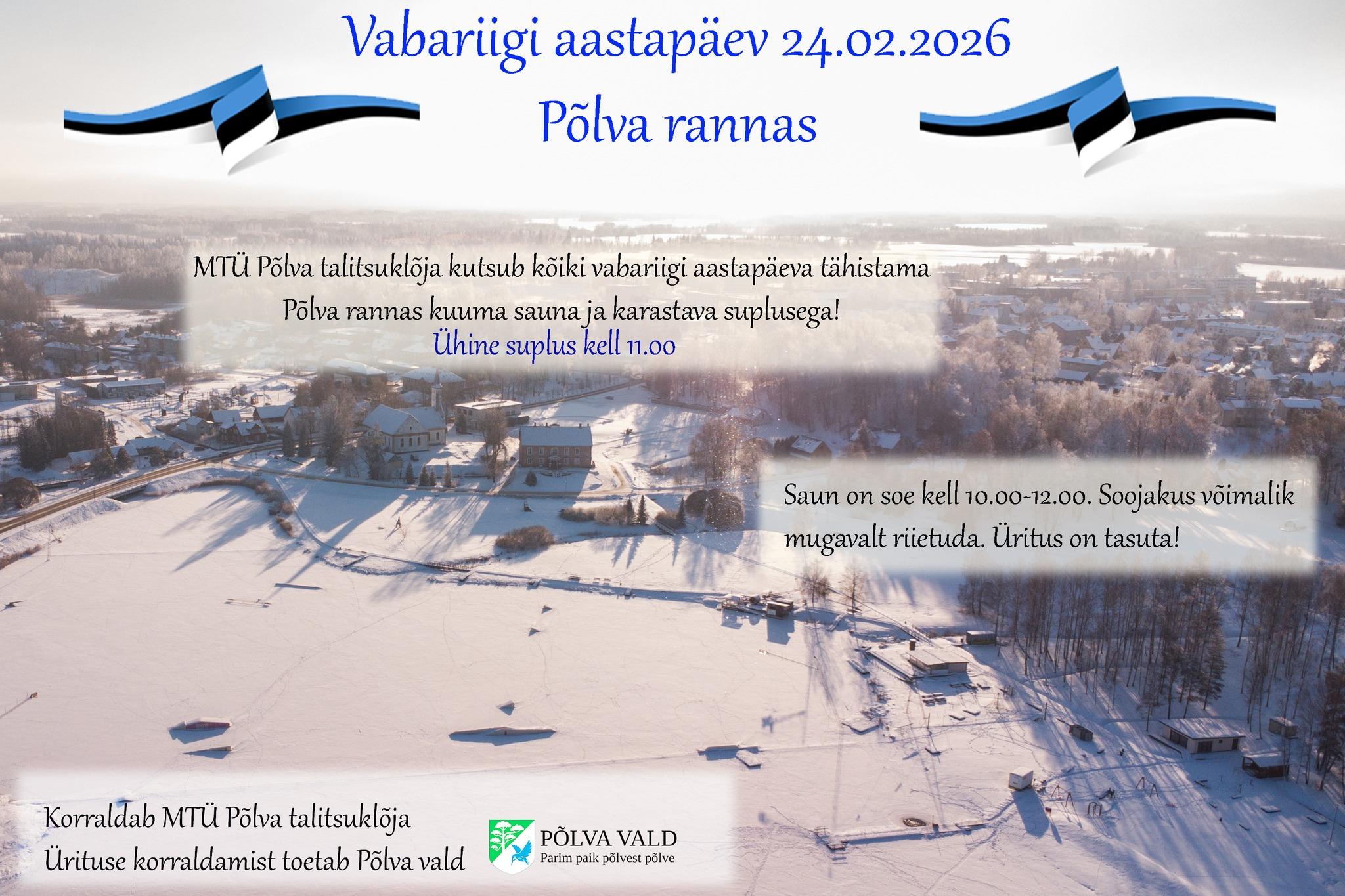 Vabariigi aastapäev Põlva rannas