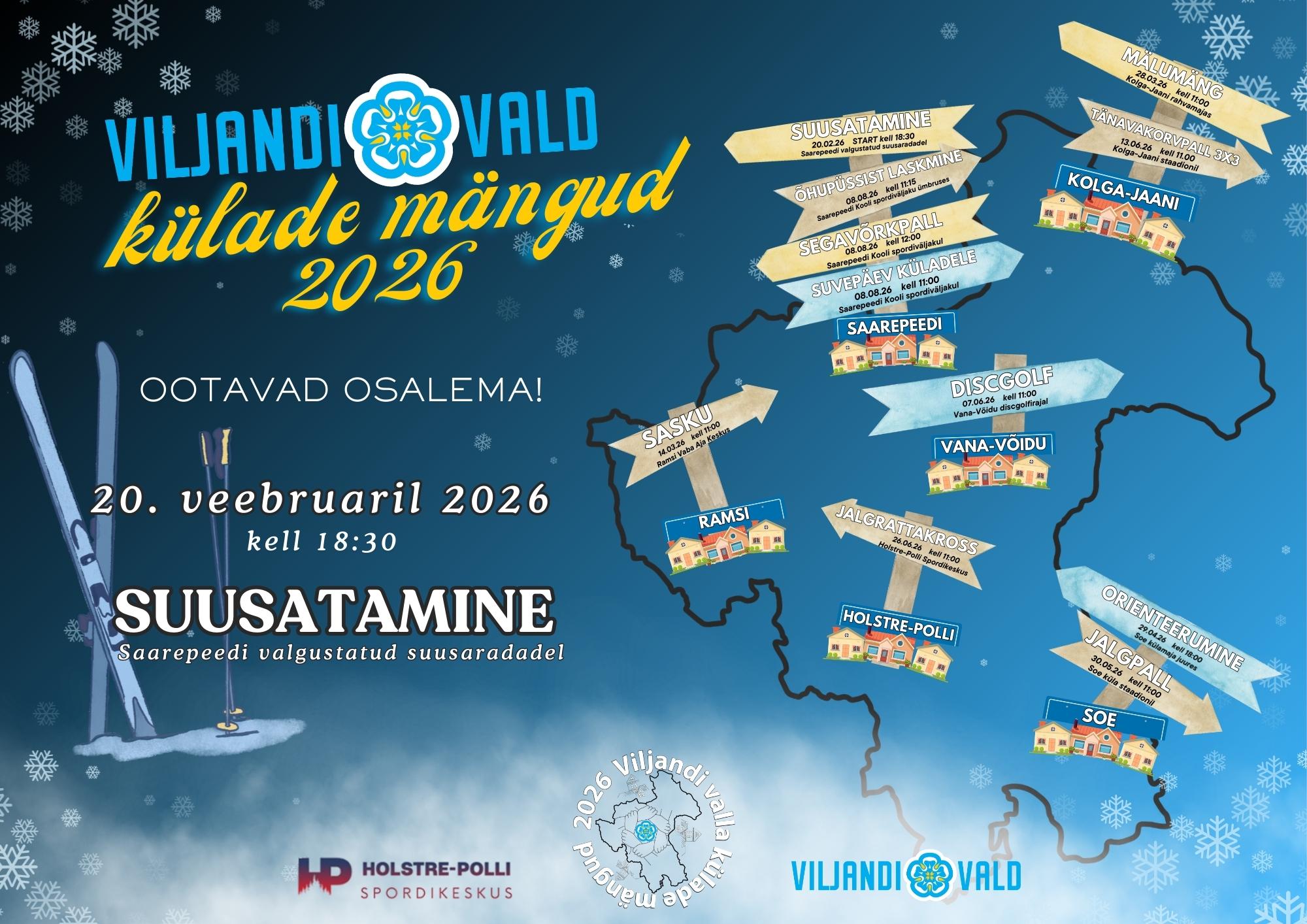 Viljandi valla külade mängud - murdmaasuusatamine