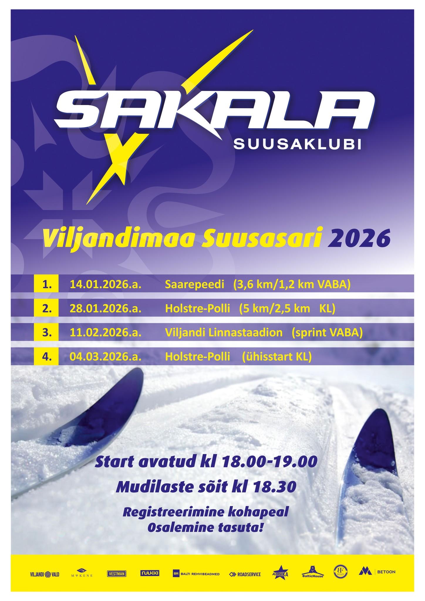 Viljandimaa Suusasari 2026
